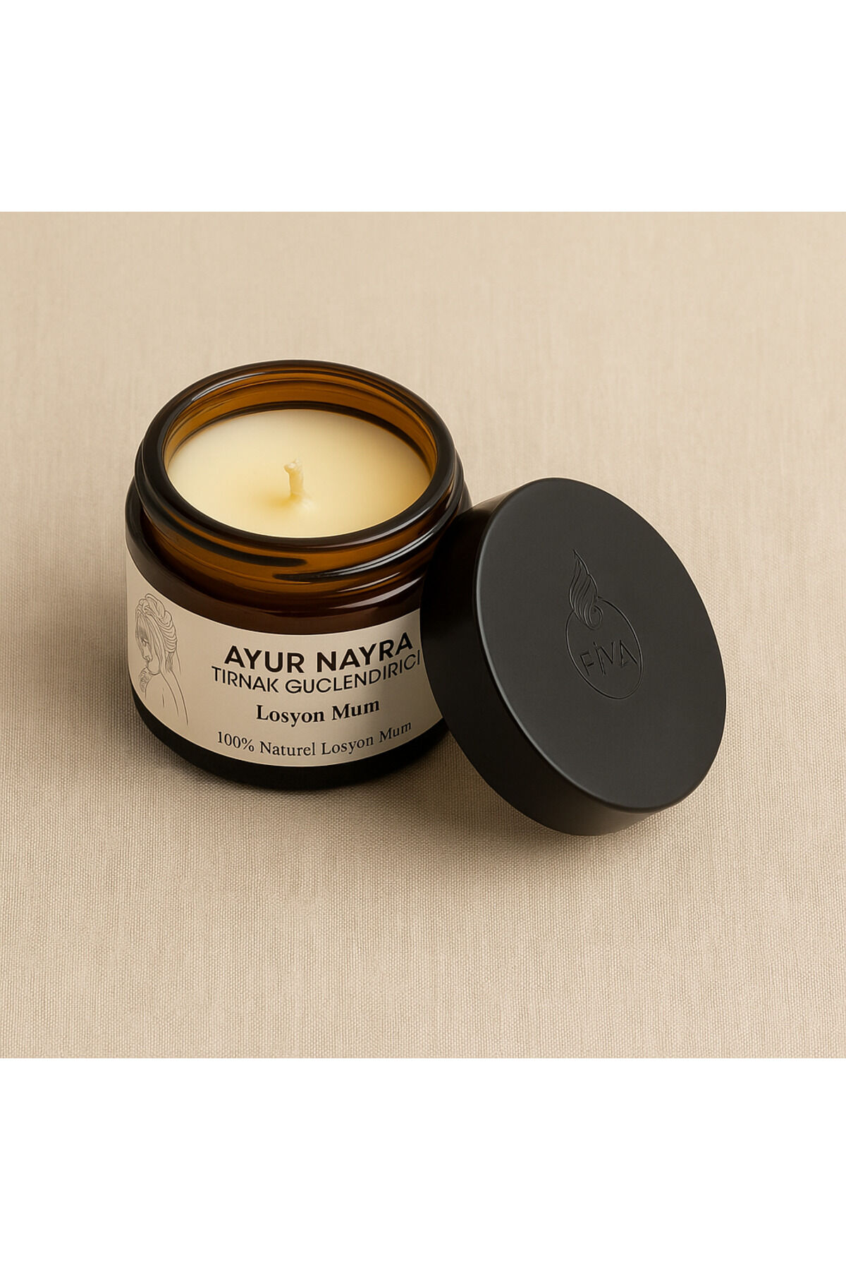 Tırnak Güçlendirici Losyon Mum %100 Doğal Soya Wax, Bitkisel yağ Aromaterapi etkili bakım 50 ml