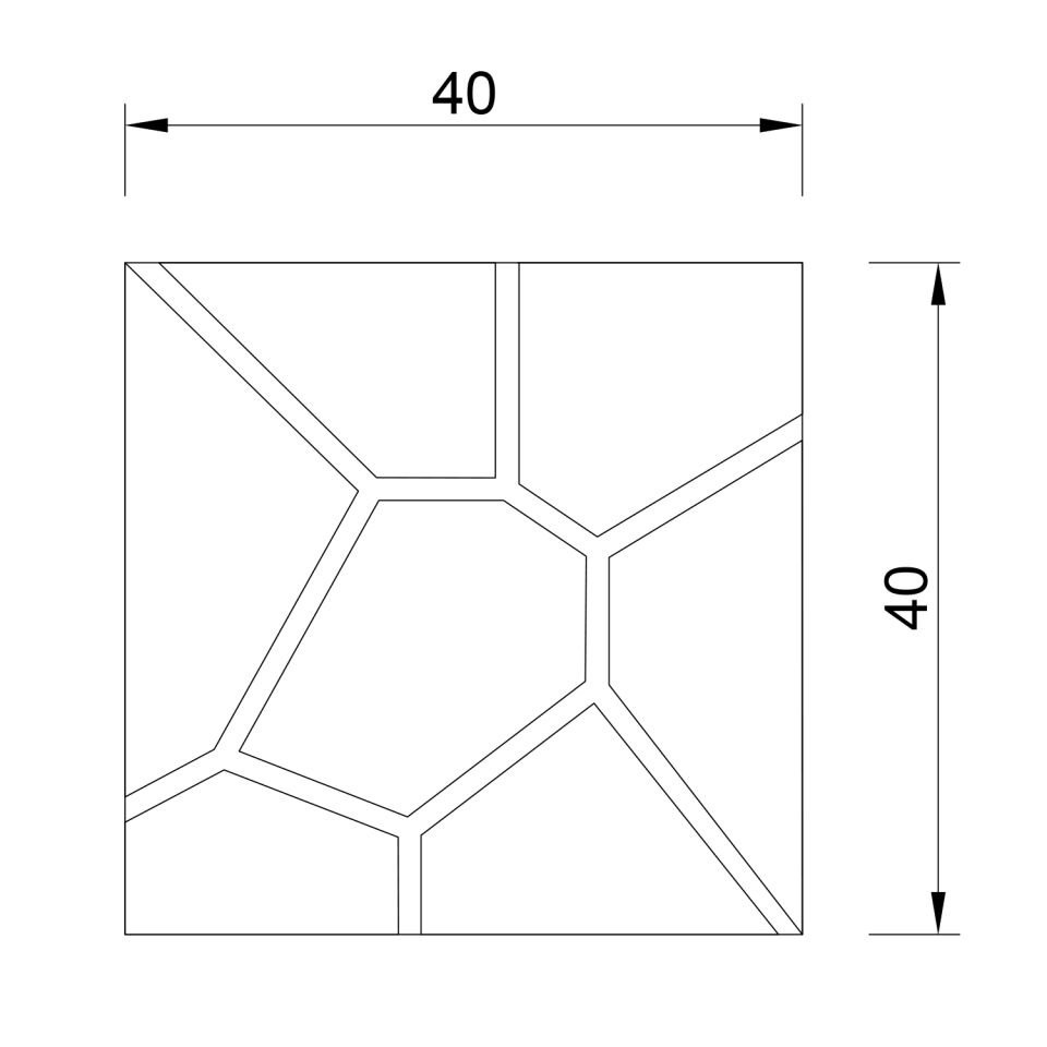 FİYA 4 Parça Dekoratif Desenli Ayna Takımı