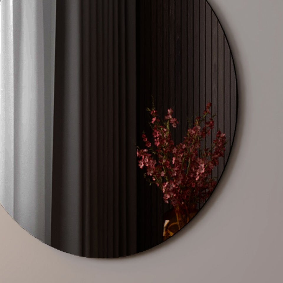 FİYA 30 - 45 - 60 cm Yuvarlak Füme Ayna Takımı