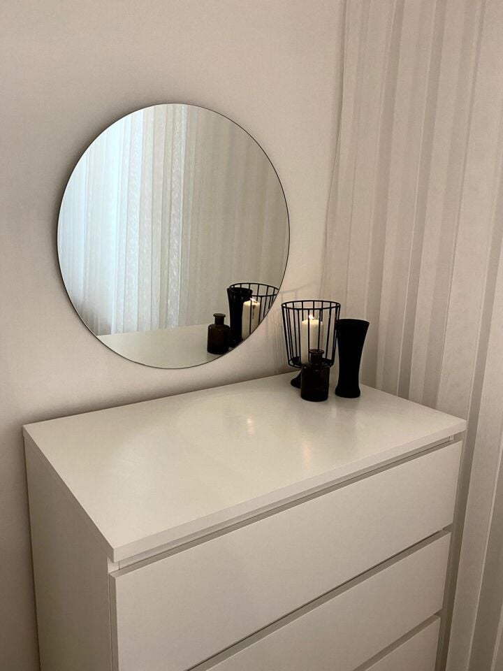 FİYA 60 cm Şık Yuvarlak Ayna