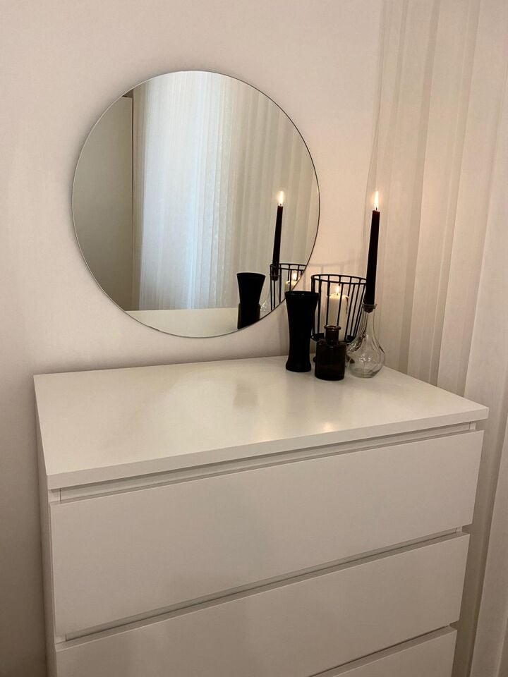 FİYA 60 cm Şık Yuvarlak Ayna