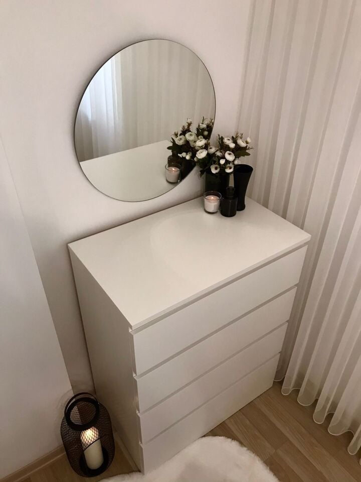 FİYA 60 cm Şık Yuvarlak Ayna