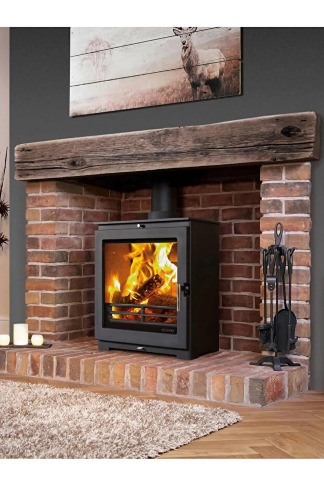 22 x 77 Seramik Şömine/Soba/Kuzine Camı