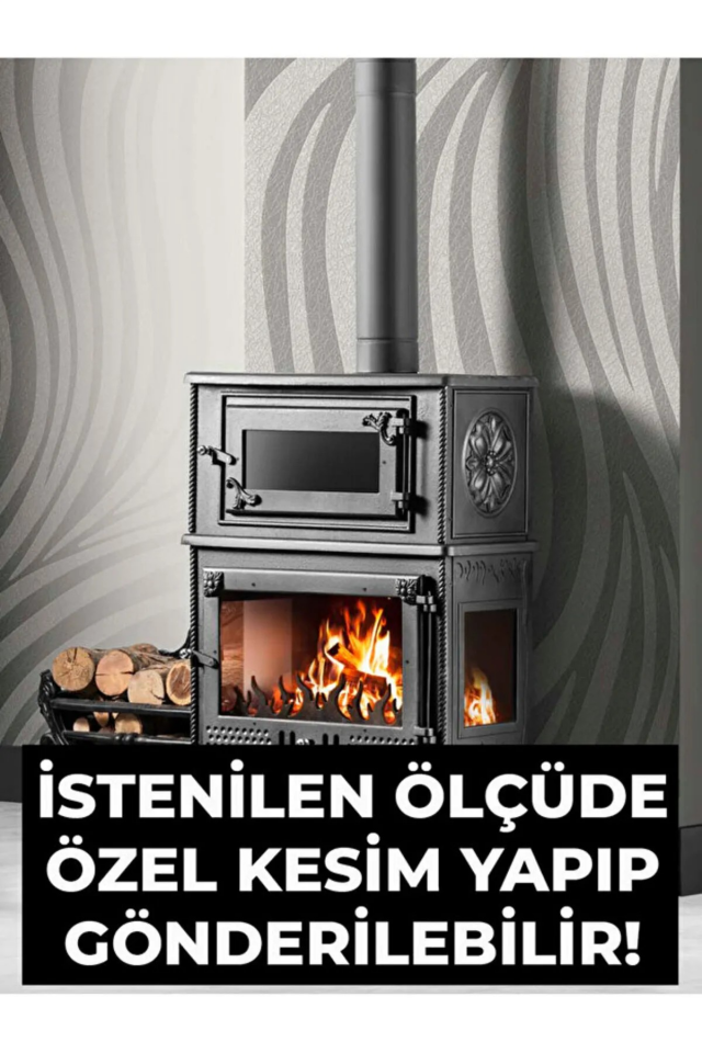 26 x 25 Seramik Şömine/Soba/Kuzine Camı