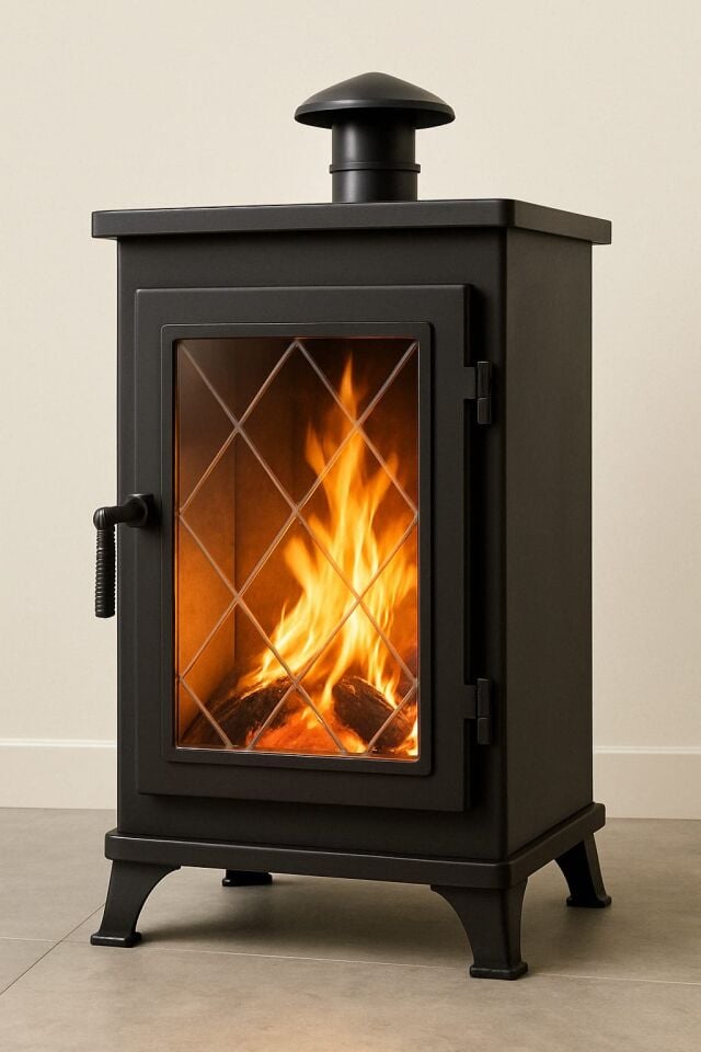 35 x 50 - FIYA STORE - Baklava Desenli Seramik Cam - Şömine | 850 C Dayanıklı | Türkiye de İlk!