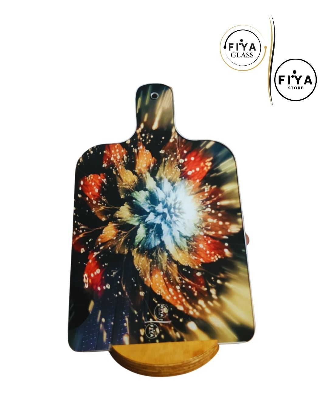 FIYA Glass | Cam Kesme Tahtası & Sunum Tabağı