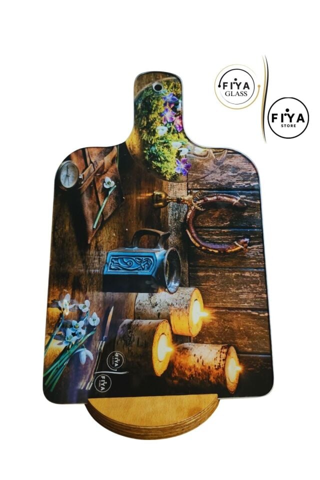 FIYA Glass | Cam Kesme Tahtası & Sunum Tabağı