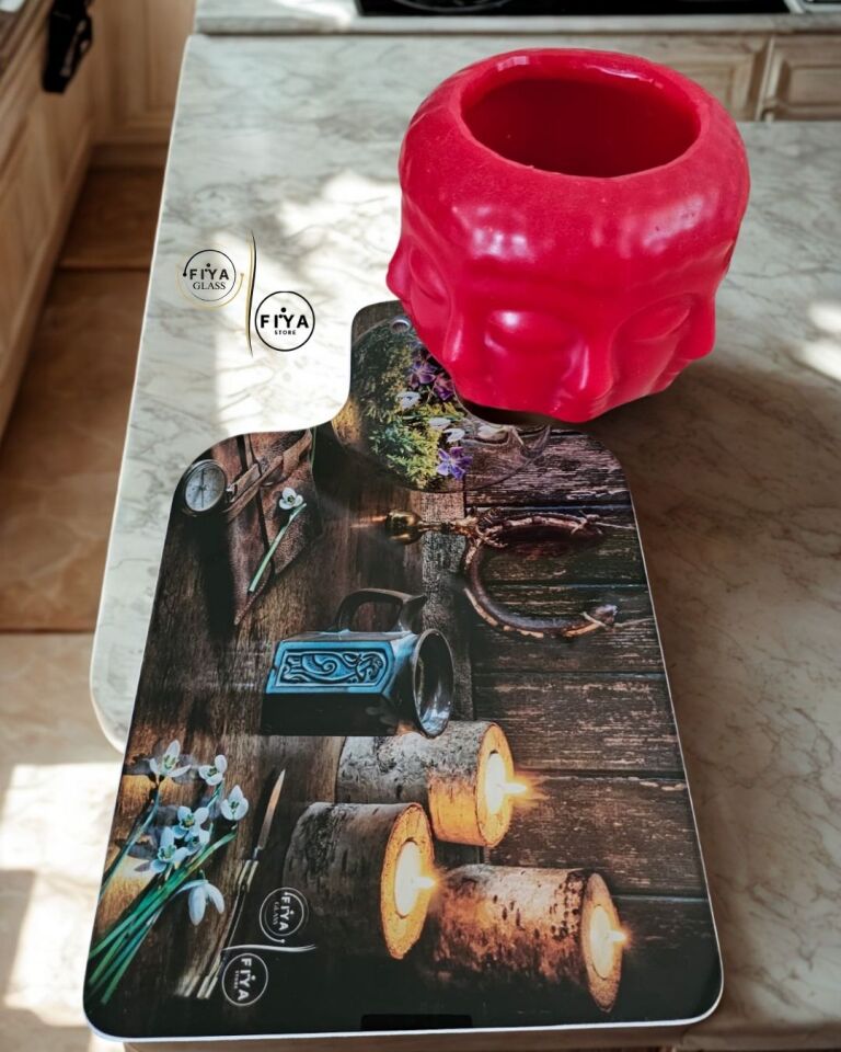 FIYA Glass | Cam Kesme Tahtası & Sunum Tabağı