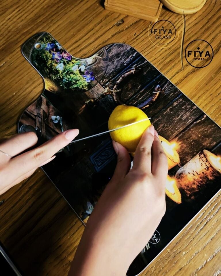 FIYA Glass | Cam Kesme Tahtası & Sunum Tabağı