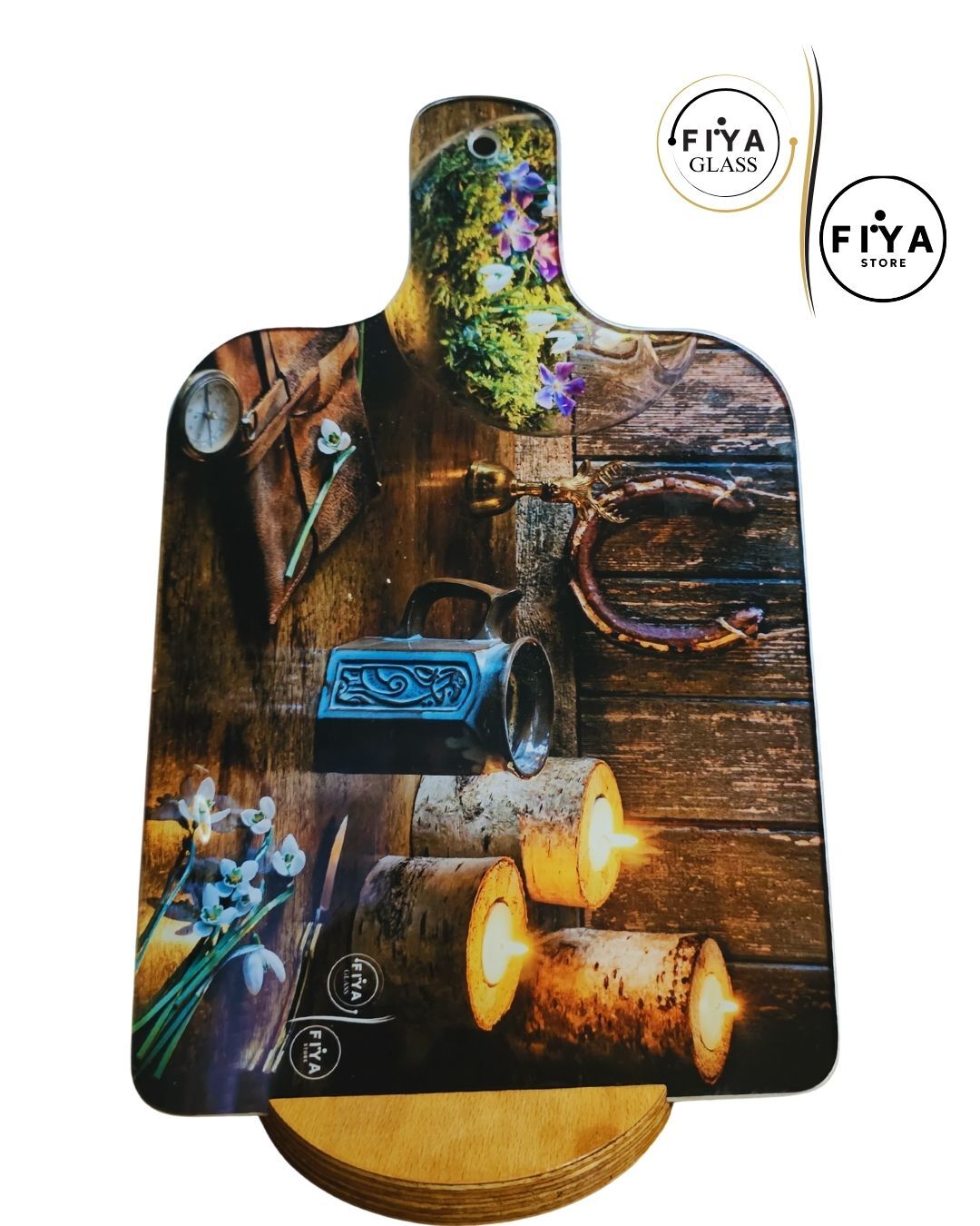 FIYA Glass | Cam Kesme Tahtası & Sunum Tabağı