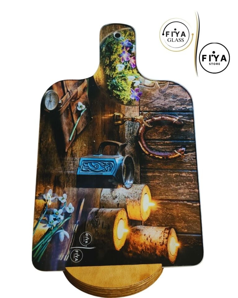FIYA Glass | Cam Kesme Tahtası & Sunum Tabağı