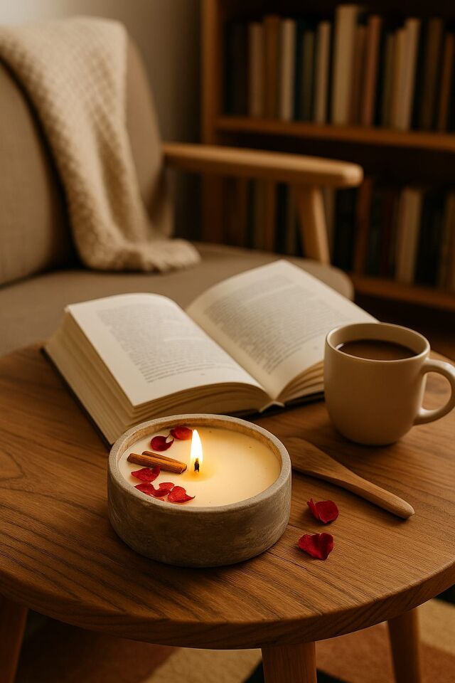 SUGANDHI – Tarçın & Portakal Kokulu Doğal Ortam Kokulandırma Mumu