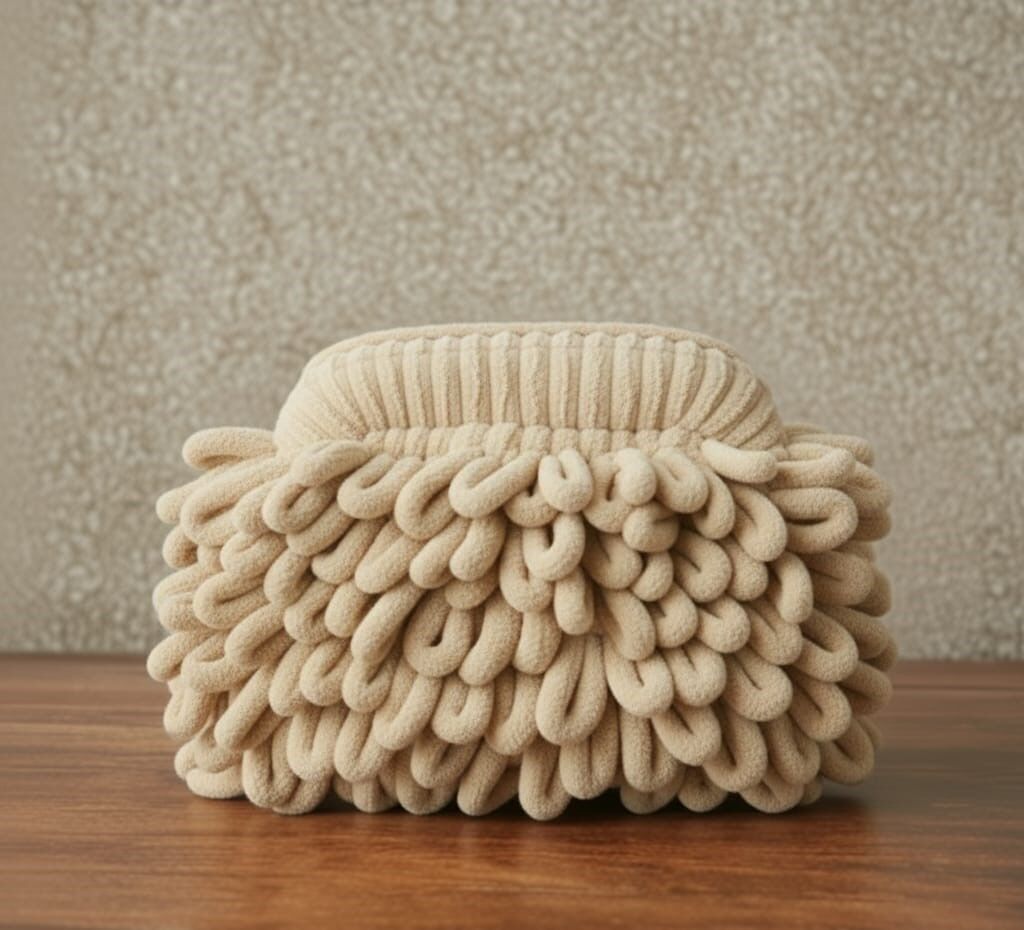 Fiya Komala Krem El Yapımı Örgü Çanta – Sadelik ve Zamansız Zarafetin Simgesi   “Doğallığın zarafetini taşı”