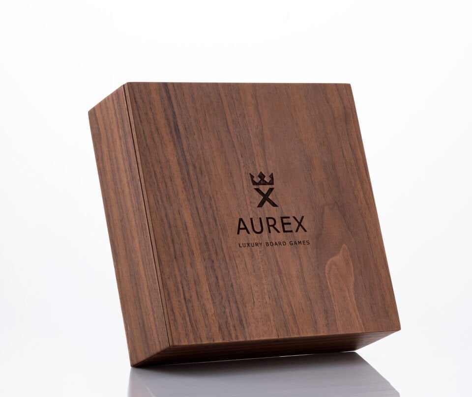 Aurex Tic Tac Toe – Lüks Mermer ve Pirinç XOX Strateji Oyunu - El Yapımı Koleksiyon Ürünü