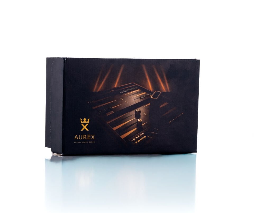 Aurex Reflect Backgammon – Tamamı Camdan Üretilmiş Lüks Masa Tipi Tavla Takımı (El Yapımı Koleksiyon Ürünü)