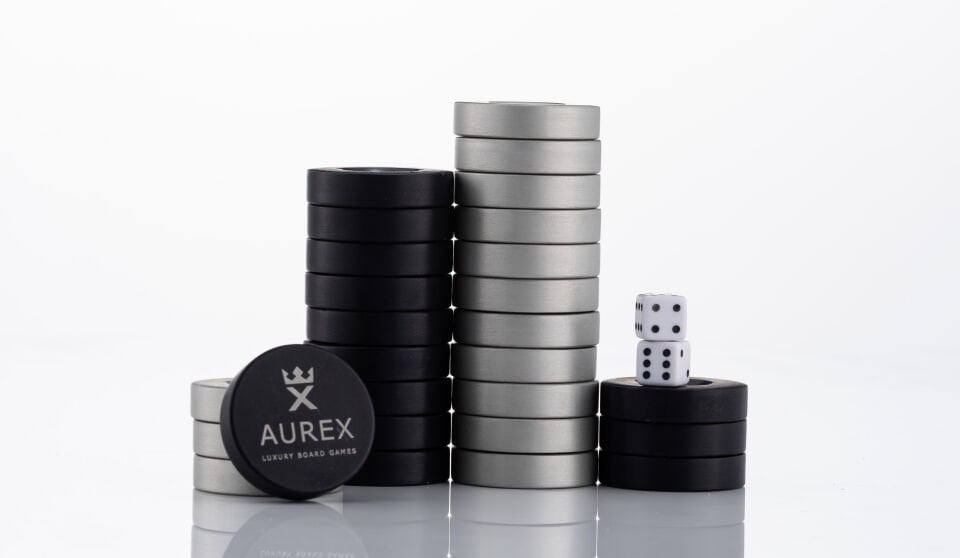 Aurex Reflect Backgammon – Tamamı Camdan Üretilmiş Lüks Masa Tipi Tavla Takımı (El Yapımı Koleksiyon Ürünü)