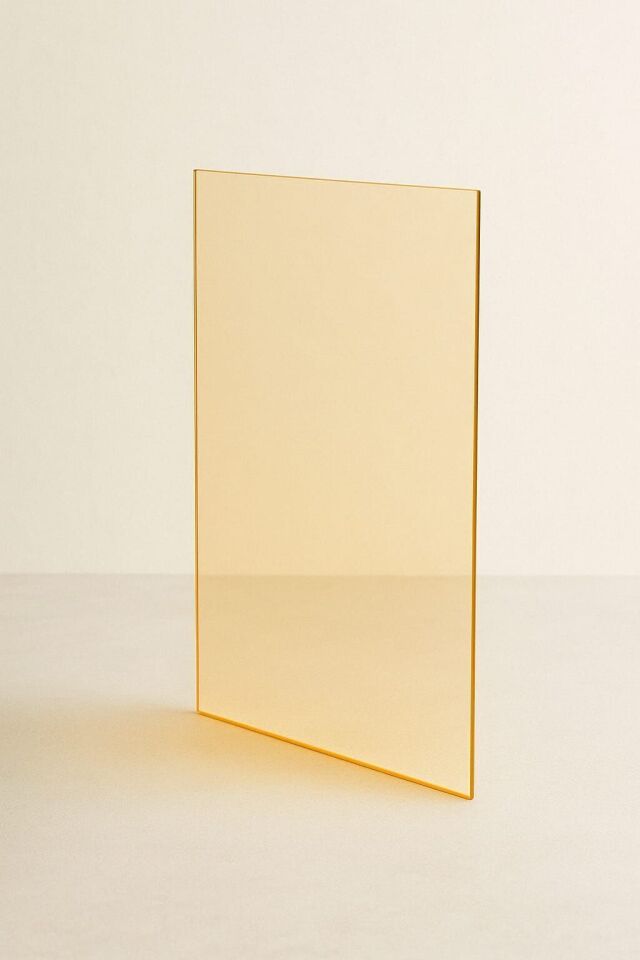 24 x 9.5 Seramik Şömine/Soba/Kuzine Camı