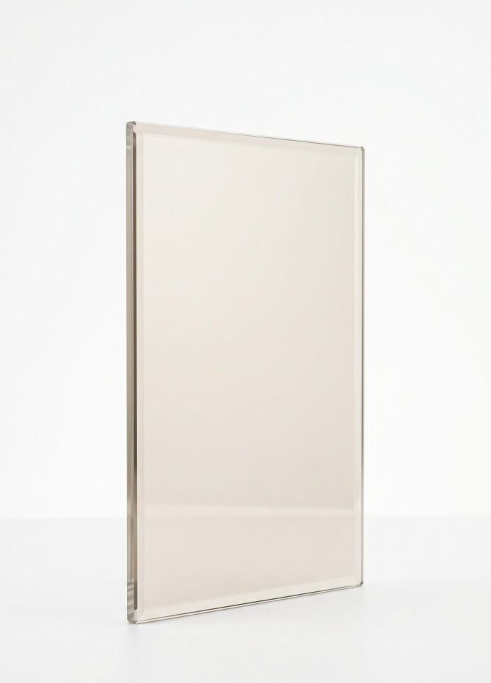 43 x 53 Yüksek Isıya Dayanıklı Bronz Şömine/Soba/Kuzine Camı